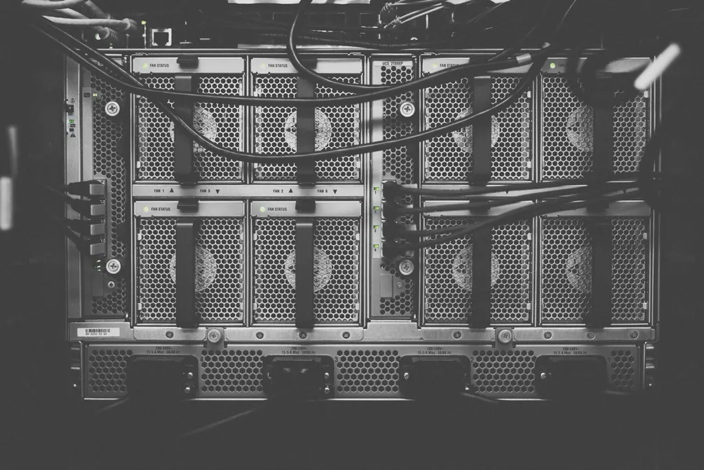 Photo of computer cables